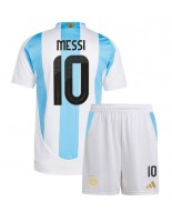 Argentina Lionel Messi #10 Domácí dres pro děti Copa America 2024 Krátký Rukáv (+ trenýrky)